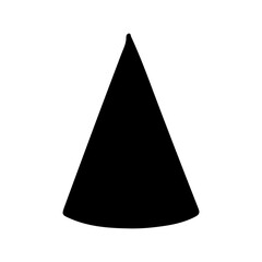 Party hat silhouette icon vector design.