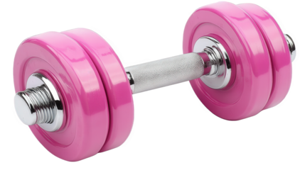 Pink Dumbbells for Fitness