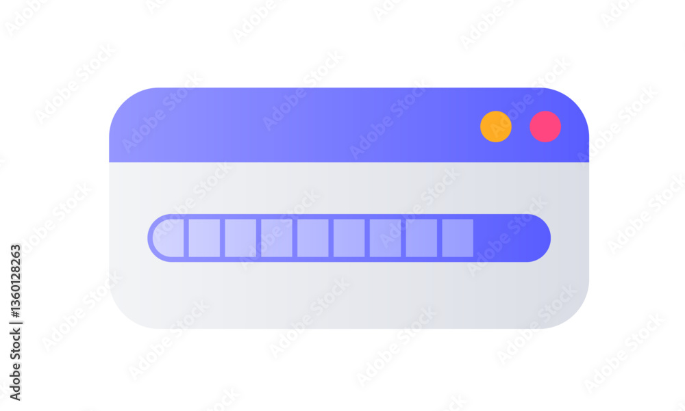 Poster social media design element in gradient colors. pop up interface element.