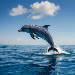 dolphin jumping out of water © TanjilaAhmed