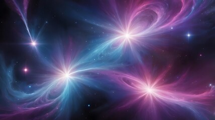 Obraz premium Dynamic Light Speed Warp Effect in Space Sci-Fi Digital Art
