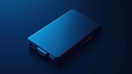 Dark Blue Portable Storage Device