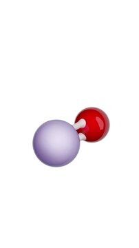 Molecule: Zinc Oxide. Chemical Structure Model: Ball and stick. Molecular Formula: ZnO. Isolated on a white background. Seamless looping Vertical video. 3D render.