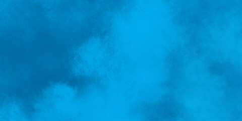 Smoke on blue background	