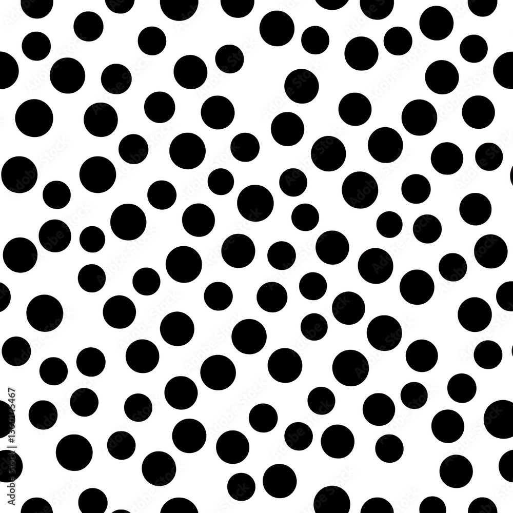 Poster a seamless pattern of gray polka dots on transparency background creates classic and stylish design 