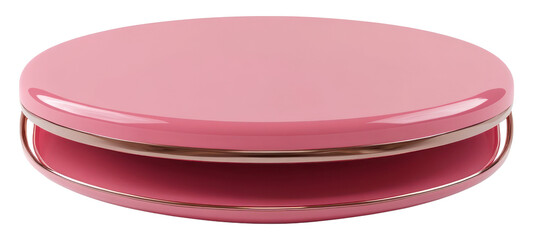 PNG Empty pink podium platform cosmetics round stand.