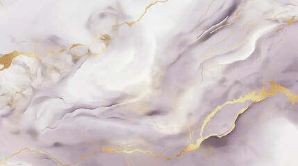 Hyper-realistic watercolor marble design with gold veins in dusty blue and white, captured in an ultra-wide angle for a cinematic, detailed, and elegant visual aesthetic