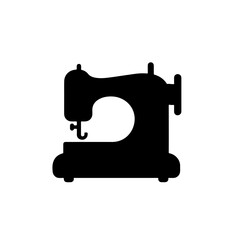 Manual sew machine silhouette icon vector design.