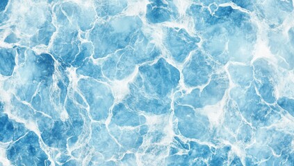 Obraz premium Cracked ice pattern with light blue texture and frosted surface