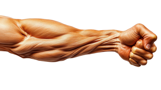 Powerful Muscle Arm in Action