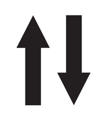 FLECHES ALLER RETOUR - ILLUSTRATION VECTORIELLE