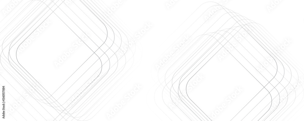 Poster abstract white and gray color geometric shape and lines seamless pattern transparent background desi