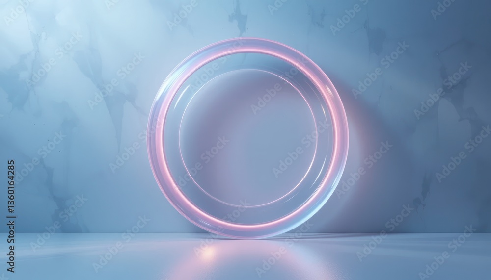 Poster dynamic light circle animation abstract studio digital art futuristic environment close-up viewpoint