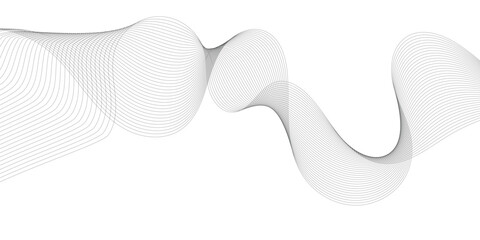 Abstract wave element for design. Digital frequency track equalizer. Stylized line art background. Vector illustration. Wave with lines created using blend tool.	
