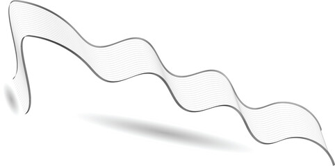 Abstract wave element for design. Digital frequency track equalizer. Stylized line art background. Vector illustration. Wave with lines created using blend tool.	
