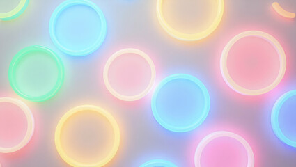 Vibrant Neon Bubble Tile Patterns: Playful Circular Designs for Youthful Brand Marketing & Packaging