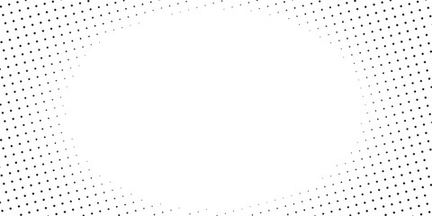 Dotted halftone gradient texture. Vanishing polka dot background. Repeating dots gradation pattern background. Black fading comic pop art overlay backdrop. Raster effect wallpaper. Vector halftone 