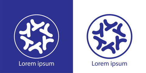 printable abstract  elegant  design logo concept for brand identity