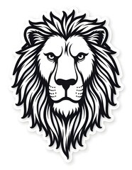Fototapeta premium lion head vector