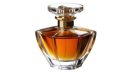 Elegant Amber Perfume Bottle