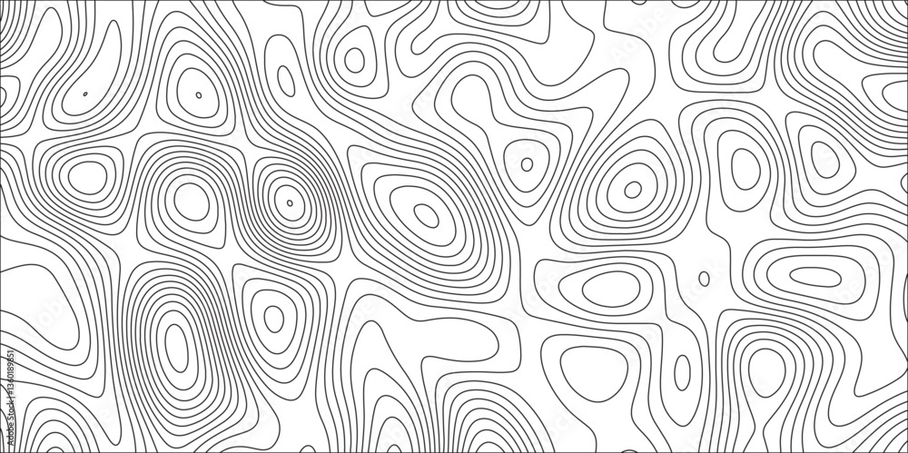 Aufkleber abstract map in contour line light topographic design. concept of a geography scheme and the terrain