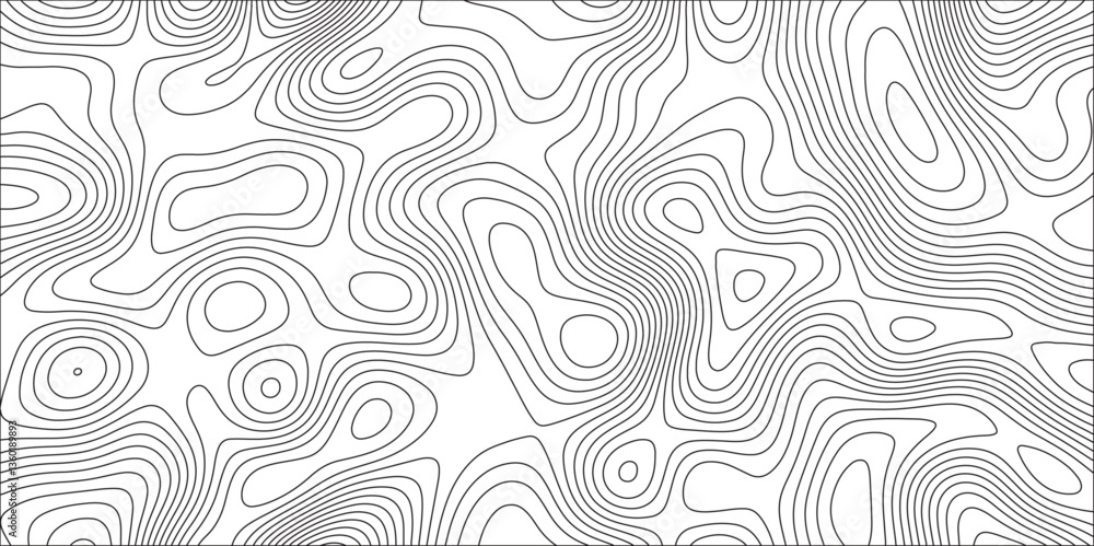 Aufkleber abstract map in contour line light topographic design. concept of a geography scheme and the terrain