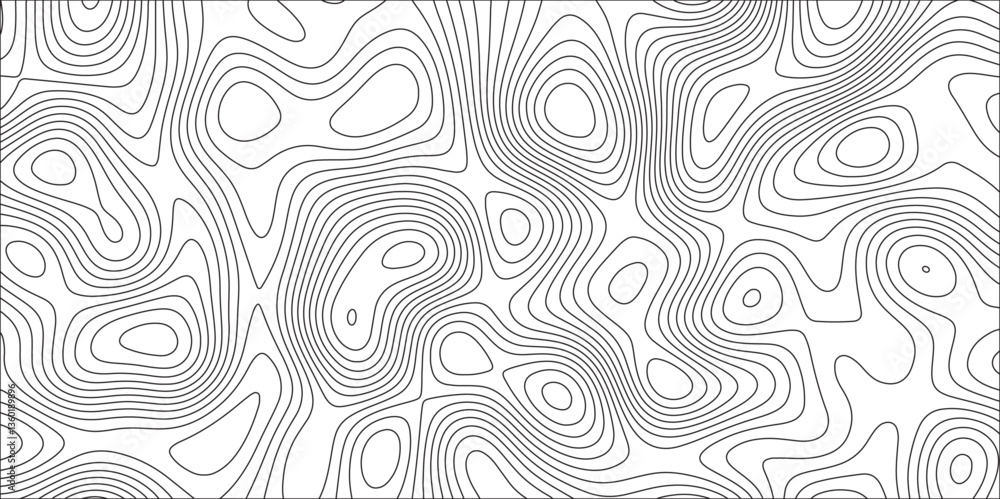 Aufkleber abstract map in contour line light topographic design. concept of a geography scheme and the terrain