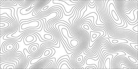 Abstract Map in Contour Line Light topographic design. Concept of a geography scheme and the terrain path. Ocean topographic line map with curvy wave. Topographic map lines, contour background