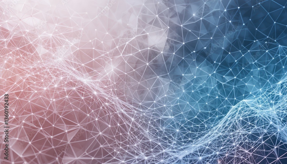 Aufkleber dynamic abstract visualization of digital data waves virtual space infographic design futuristic env