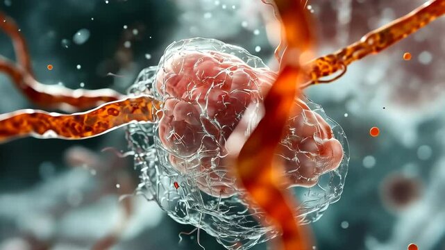 Visualization of the spleen and lymphatic system highlighting their complex structure and function in human health