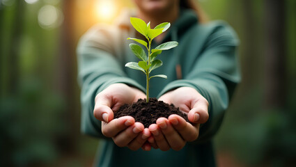 Community-Driven Tree Planting Initiative on World Environment Day: Volunteers Unite for Sustainability and Environmental Conservation in a Cute Vector Illustration