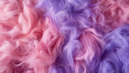 Obraz premium Soft and Fluffy Textured Background in Pastel Pink and Purple Shades Ideal for Backgrounds, Crafts, or Artistic Projects with Cozy Ambiance