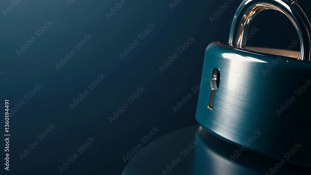 Poster exploring the significance of security locks in digital and physical environments for safety and pro