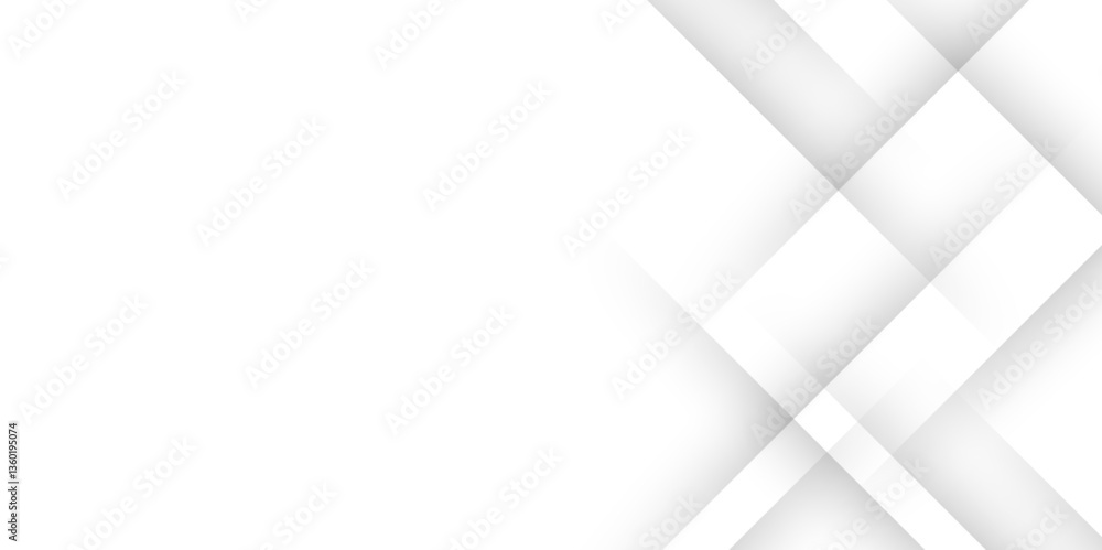 Fototapete Elegant abstract background with grey lines with shadow. modern abstract gray line light dynamic shape composition background. Gray and white geometric background with copy space. , Modern design.	