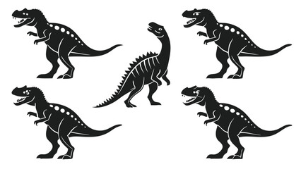 Set of dinosaur