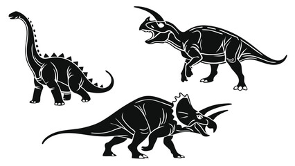 Set of dinosaur