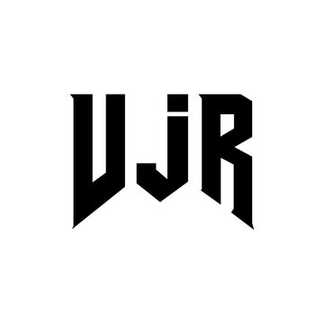 VJR letter logo design for technology company. VJR logo design black and white color combination. VJR logo, VJR vector, VJR design, VJR icon, VJR alphabet. VJR typography logo design.