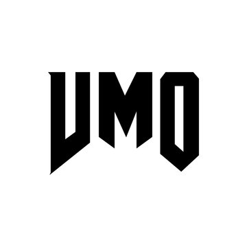 VMO letter logo design for technology company. VMO logo design black and white color combination. VMO logo, VMO vector, VMO design, VMO icon, VMO alphabet. VMO typography logo design.