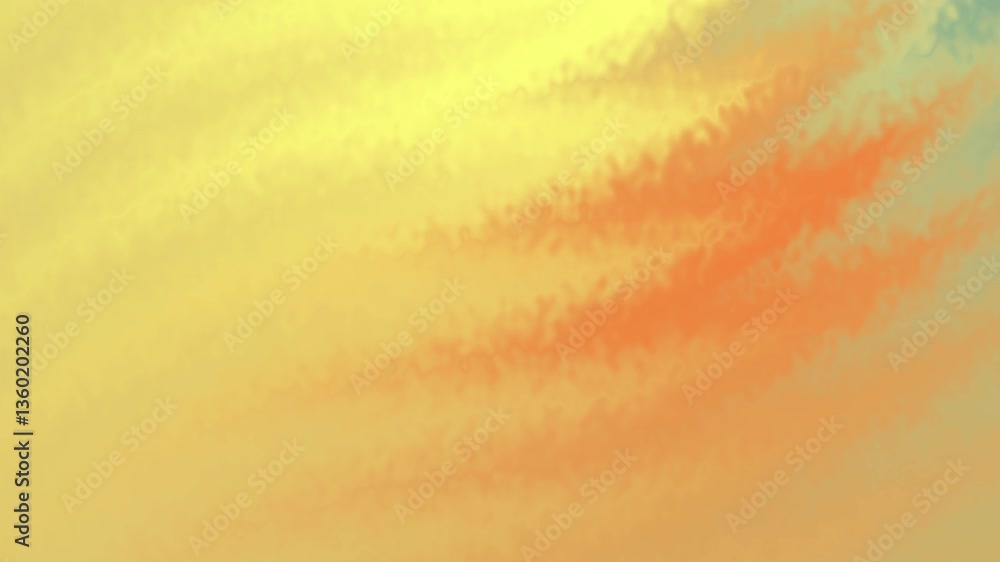 Aufkleber abstract soft yellow orange and green gradient background with subtle texture