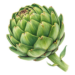 Artichoke isolated on white background