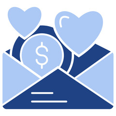 Email Flat Blue Icon