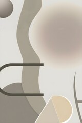 Minimalist Abstract Textures Aesthetic Background with Soft Pastel Colors and Flowing Shapes, Contemporary and Modern Art