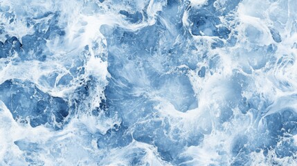 Obraz premium Turbulent ocean waves crashing with white foam in dynamic motion