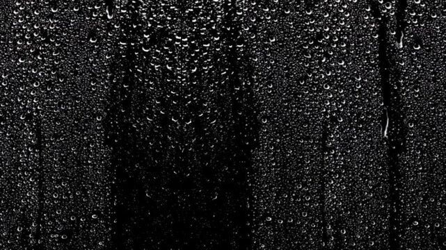 water drops on black Rain video effect