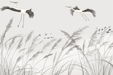 reeds in the wind