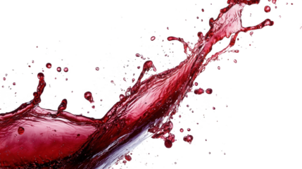 Red Wine Splashing in Motion