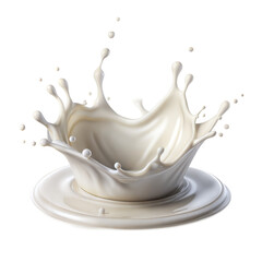 Realistic Splash of Milk Smooth and Curved Fluid Motion. Milk Splash Effect. Dynamic Milk Splash. 