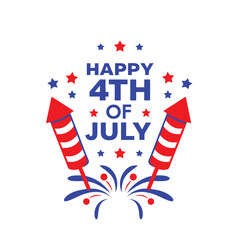 4th of July Typography Vector Illustration and Calligraphy | Independence Day T-Shirt Design