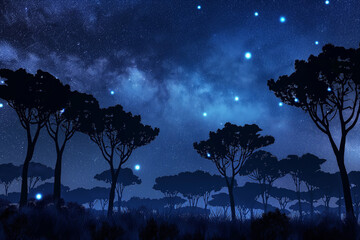 Fototapeta premium night sky with clouds