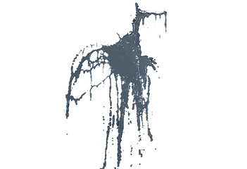 Obraz premium Dark, dripping figure in shadowy space
